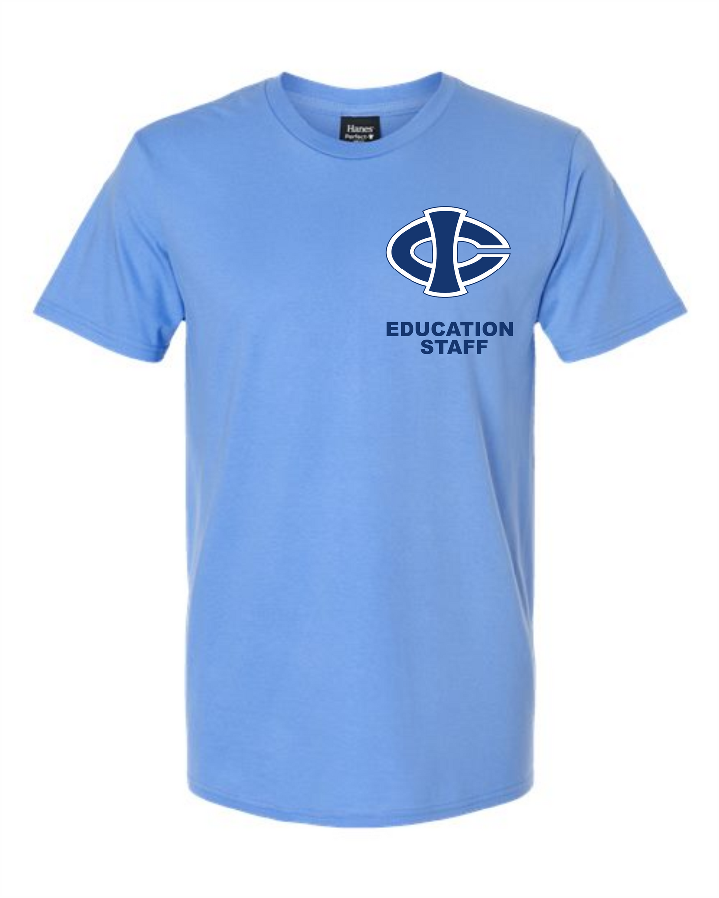 ICCC Hanes Perfect-T T-Shirt - 4980 (Left Chest Blue Logo)
