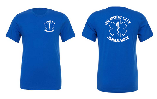 Gilmore City Ambulance BELLA + CANVAS Jersey Tee - 3001(white logo)