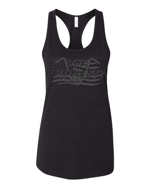 The Handlebar (black logo) BELLA + CANVAS Women's Jersey Racerback Tank - 6008