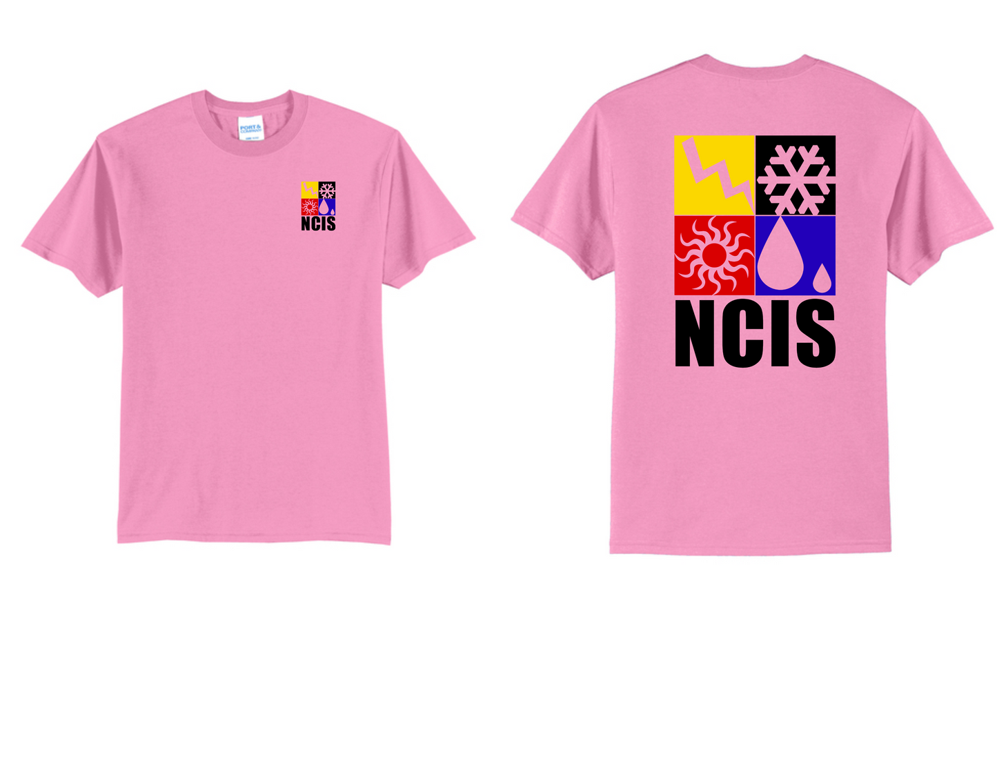 NCIS Full logo Port & Co PC55 Port & Co™ Core Blend Tee