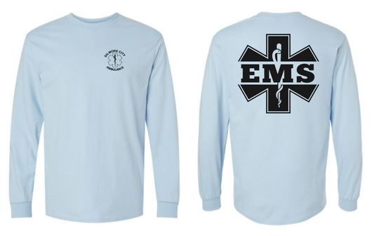Gilmore City Ambulance Gildan Unisex Ultra Cotton® Long Sleeve T-Shirt - 2400 (black logo)