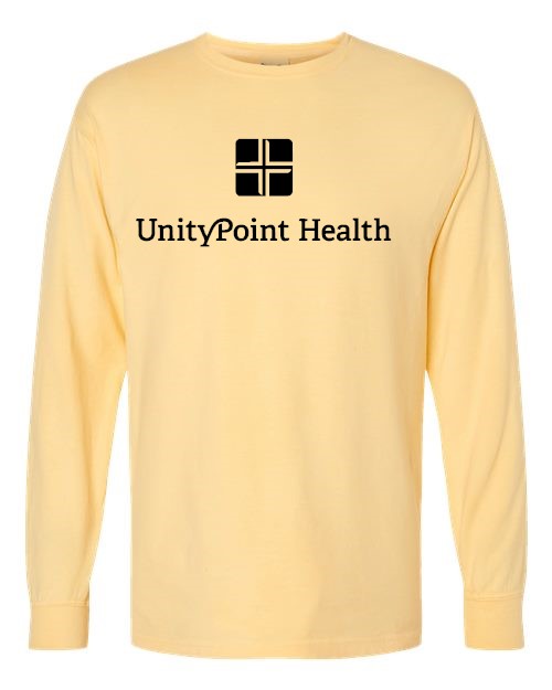 UPH (black logo) ComfortWash by Hanes - Garment-Dyed Long Sleeve T-Shirt - GDH200