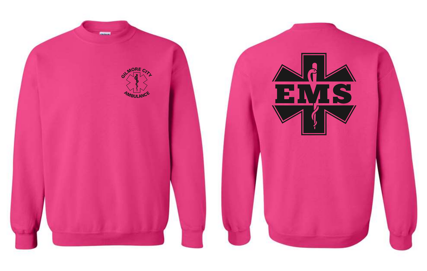 Gilmore City Ambulance Gildan Unisex Heavy Blend™ Crewneck Sweatshirt - 18000 (black logo)