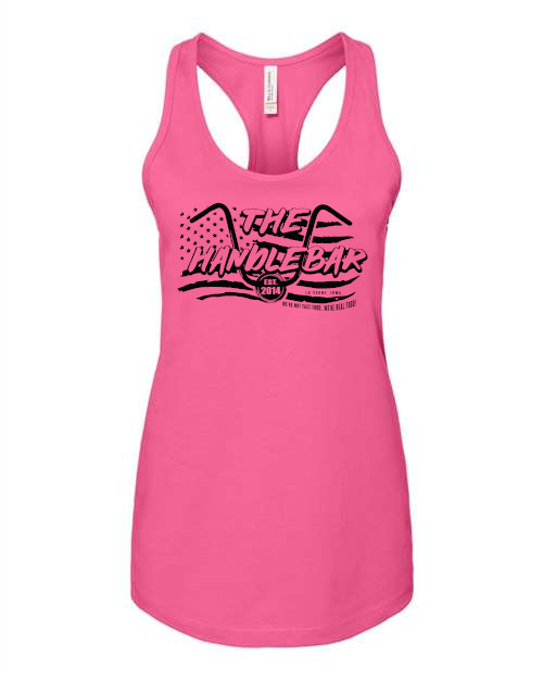 The Handlebar (black logo) BELLA + CANVAS Women's Jersey Racerback Tank - 6008