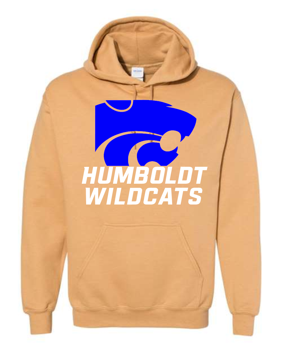 88 Wildcats Gildan Hooded Humboldt Wildcats 18500/185000B