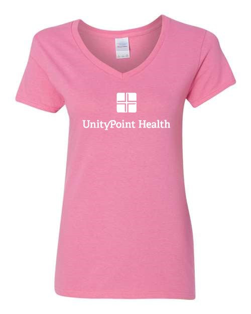 UPH (white logo) Gildan - Heavy Cotton™ Women’s V-Neck T-Shirt - 5V00L