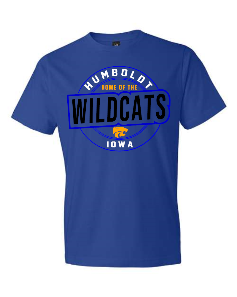 012 Humboldt Wildcats full color Gildan Softstyle- 980