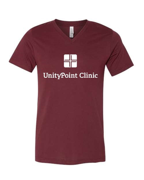 UPC (white logo) BELLA + CANVAS - Heather CVC V-Neck Tee - 3005CVC