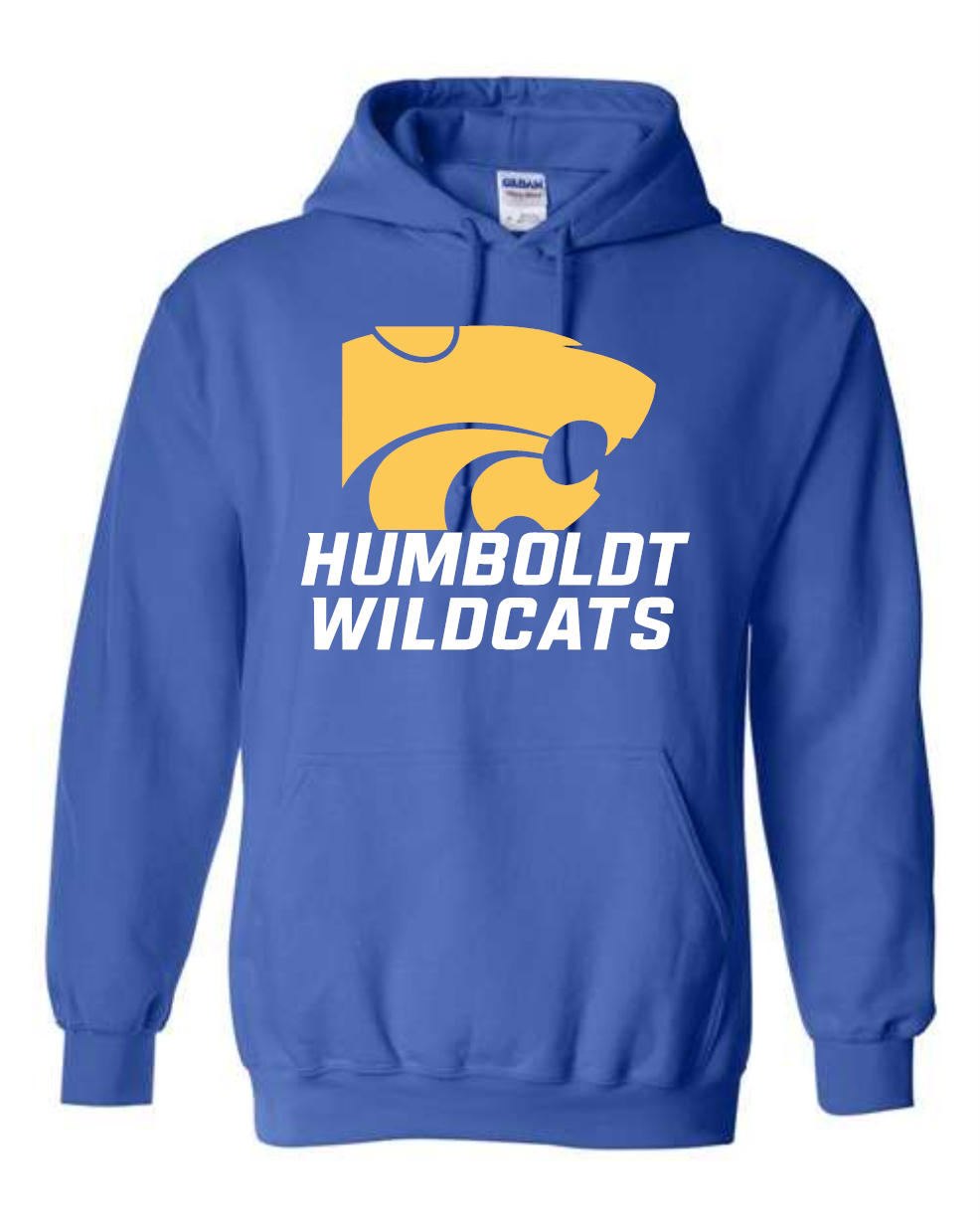 88 Wildcats Gildan Hooded Humboldt Wildcats 18500/185000B