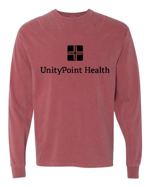 UPH (black logo) Comfort Colors - Garment-Dyed Heavyweight Long Sleeve T-Shirt - 6014