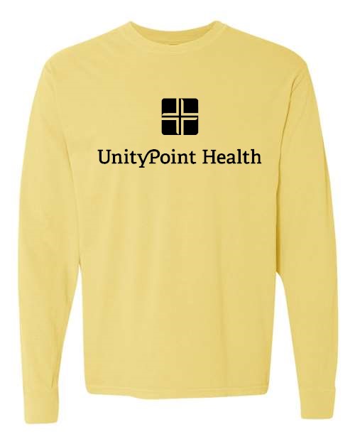 UPH (black logo) Comfort Colors - Garment-Dyed Heavyweight Long Sleeve T-Shirt - 6014