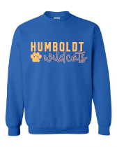 050 Gildan Crewneck Sweatshirt Humboldt Wildcats- 18000