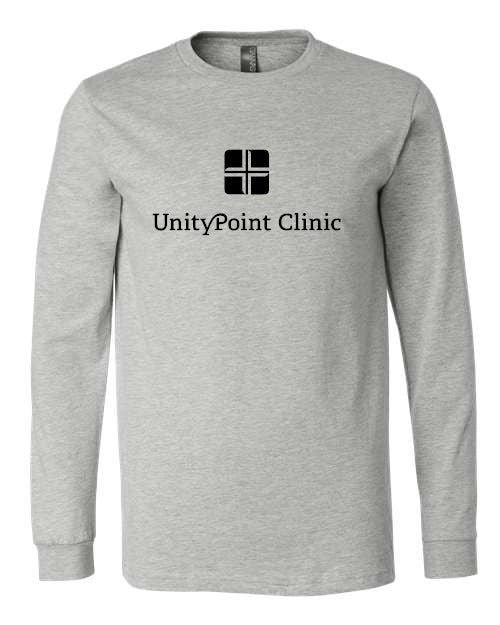 UPC(black logo) BELLA + CANVAS - Heather CVC Long Sleeve Tee - 3501CVC