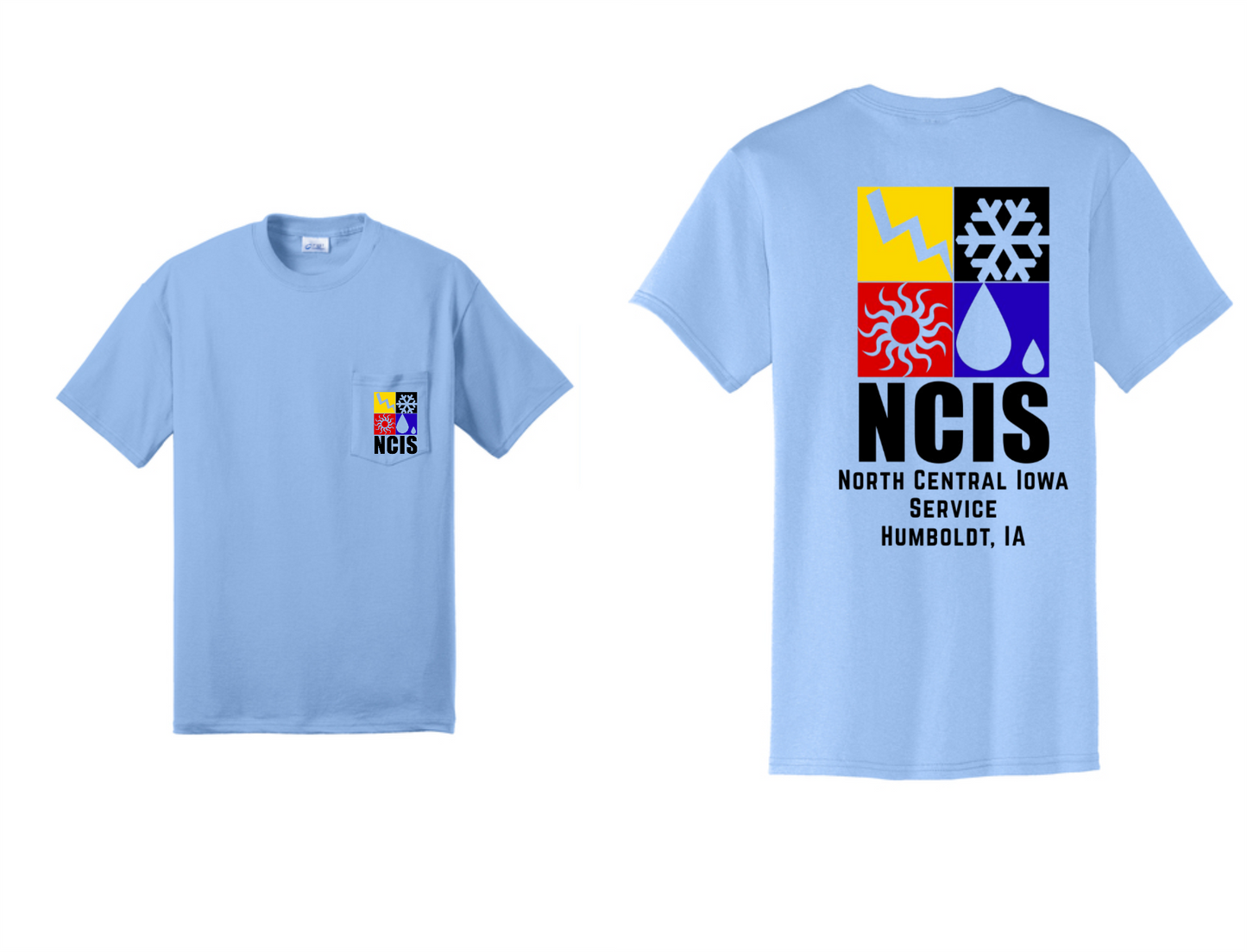 NCIS POCKET SHIRT PC55P  Port & Co™ Core Blend Pocket Tee