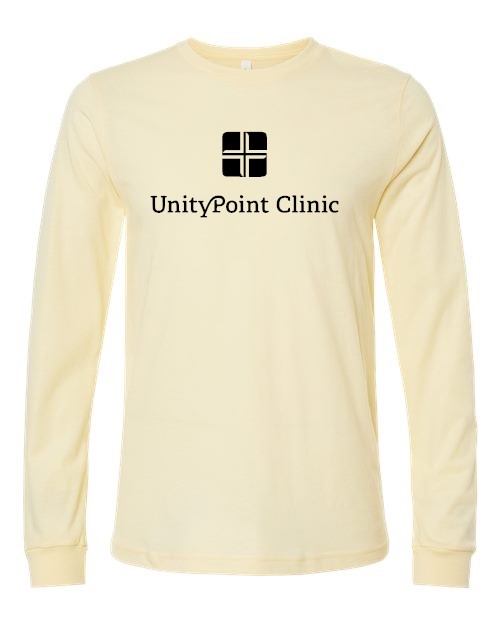 UPC(black logo) BELLA + CANVAS - Heather CVC Long Sleeve Tee - 3501CVC