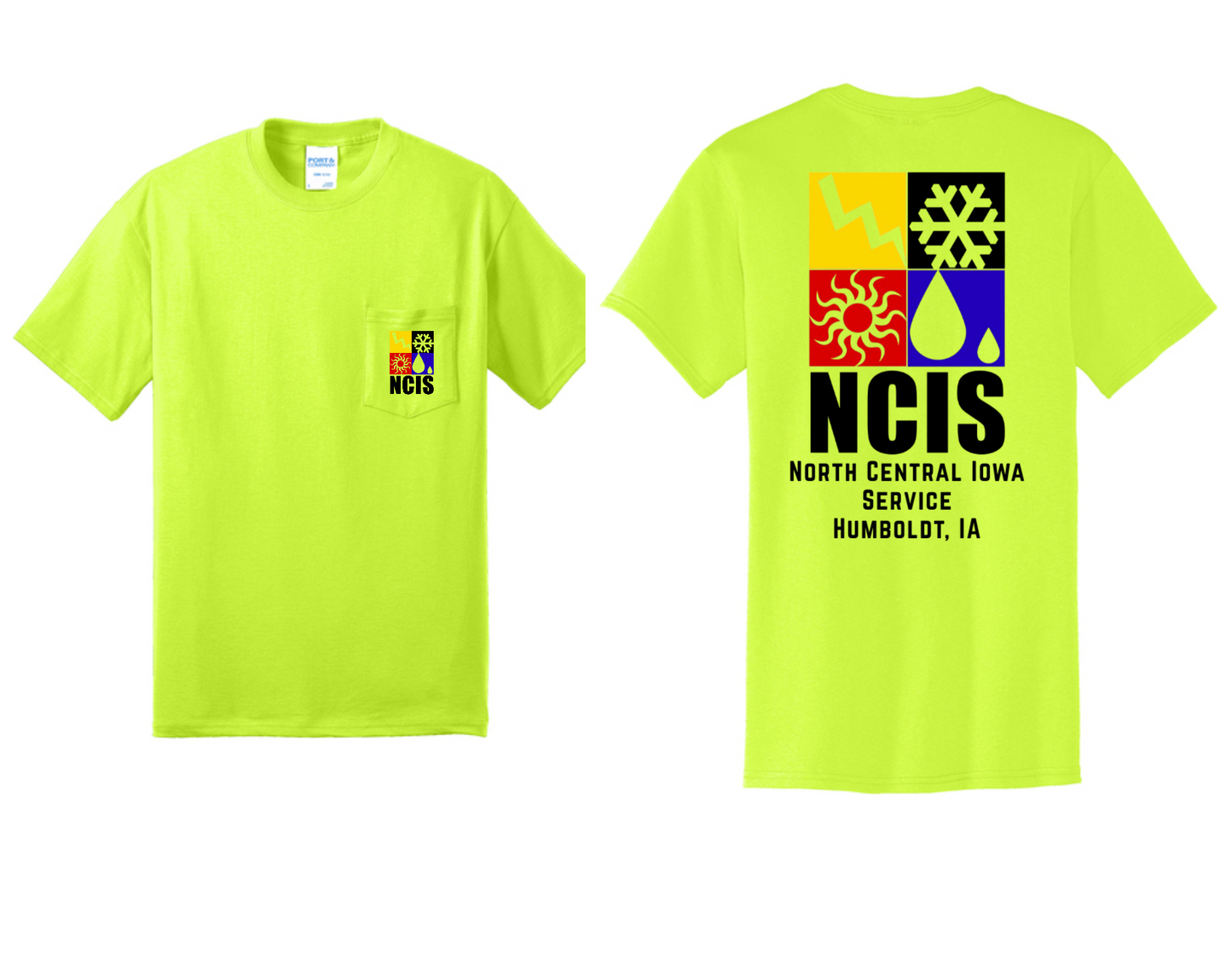 NCIS POCKET SHIRT PC55P  Port & Co™ Core Blend Pocket Tee