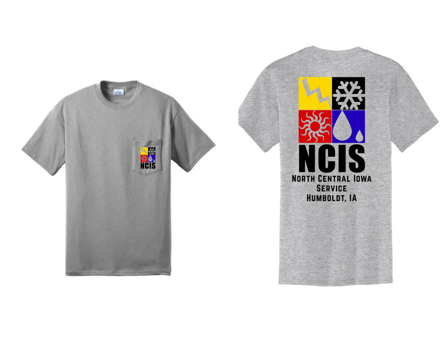 NCIS POCKET SHIRT PC55P  Port & Co™ Core Blend Pocket Tee