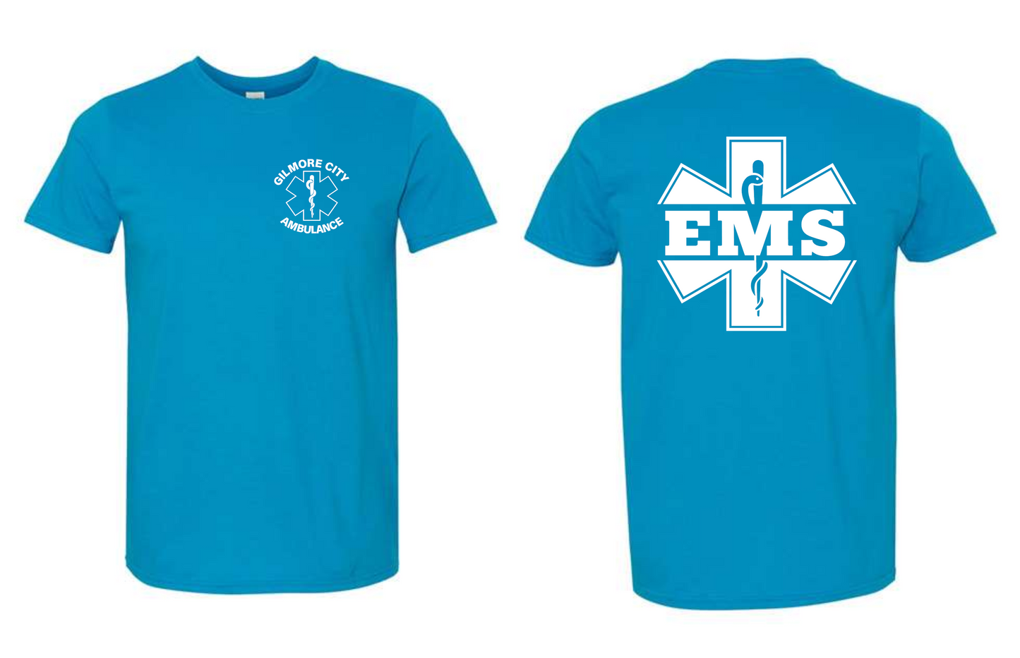 Gilmore City Ambulance Gildan Unisex Softstyle® T-Shirt - 64000 (white logo)