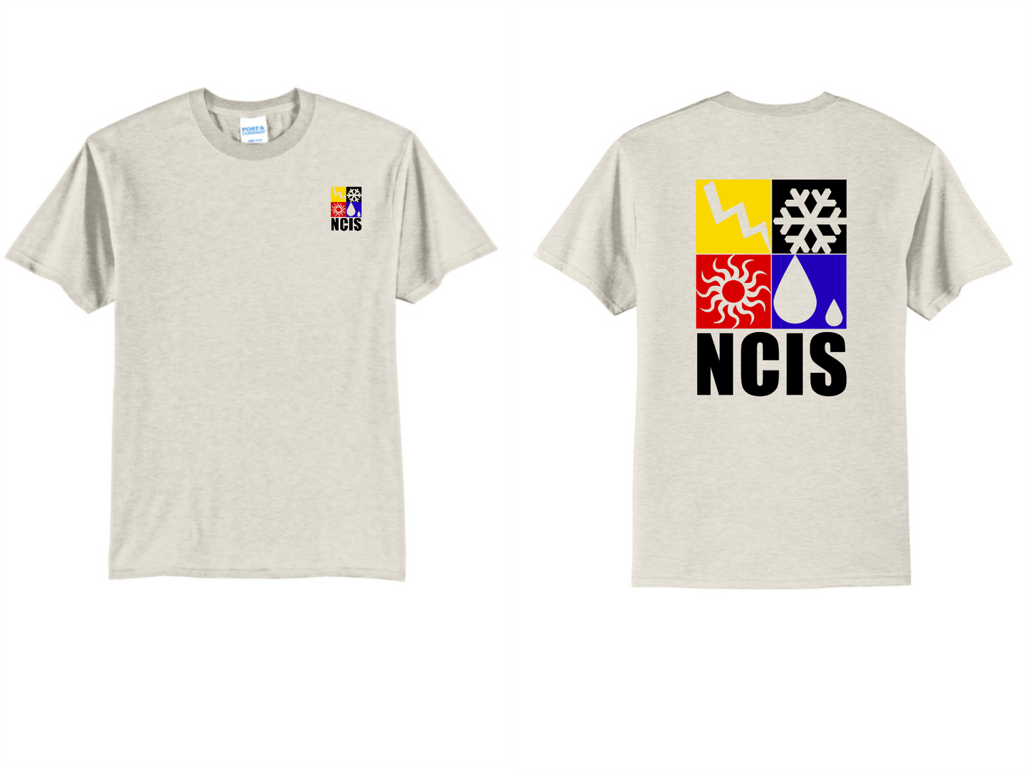NCIS Full logo Port & Co PC55 Port & Co™ Core Blend Tee