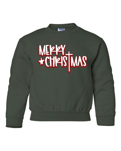 Merry Christmas Gildan - Heavy Blend™ Youth Sweatshirt - 18000B