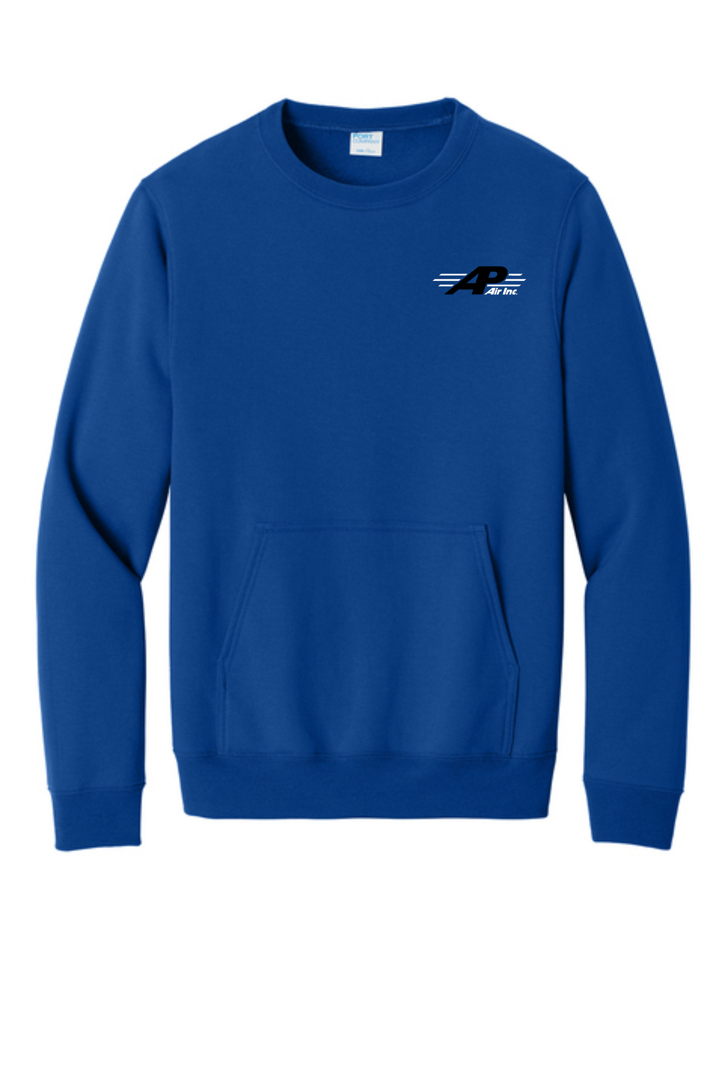 AP AIR Port & Co™ Core Fleece Crewneck Pocket Sweatshirt PC78PKT