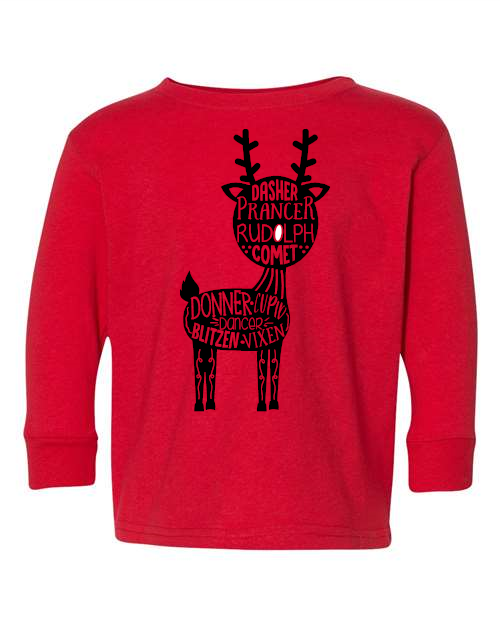 Reindeer Rabbit Skins - Toddler Fine Jersey Long Sleeve Tee - 3302