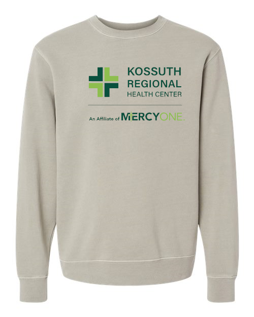 KRHC (green logo) Independent Trading Co. - Midweight Pigment-Dyed Crewneck Sweatshirt - PRM3500