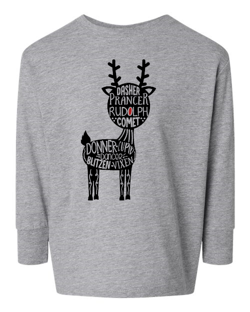 Reindeer Rabbit Skins - Toddler Fine Jersey Long Sleeve Tee - 3302