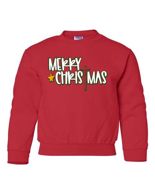 Merry Christmas Gildan - Heavy Blend™ Youth Sweatshirt - 18000B