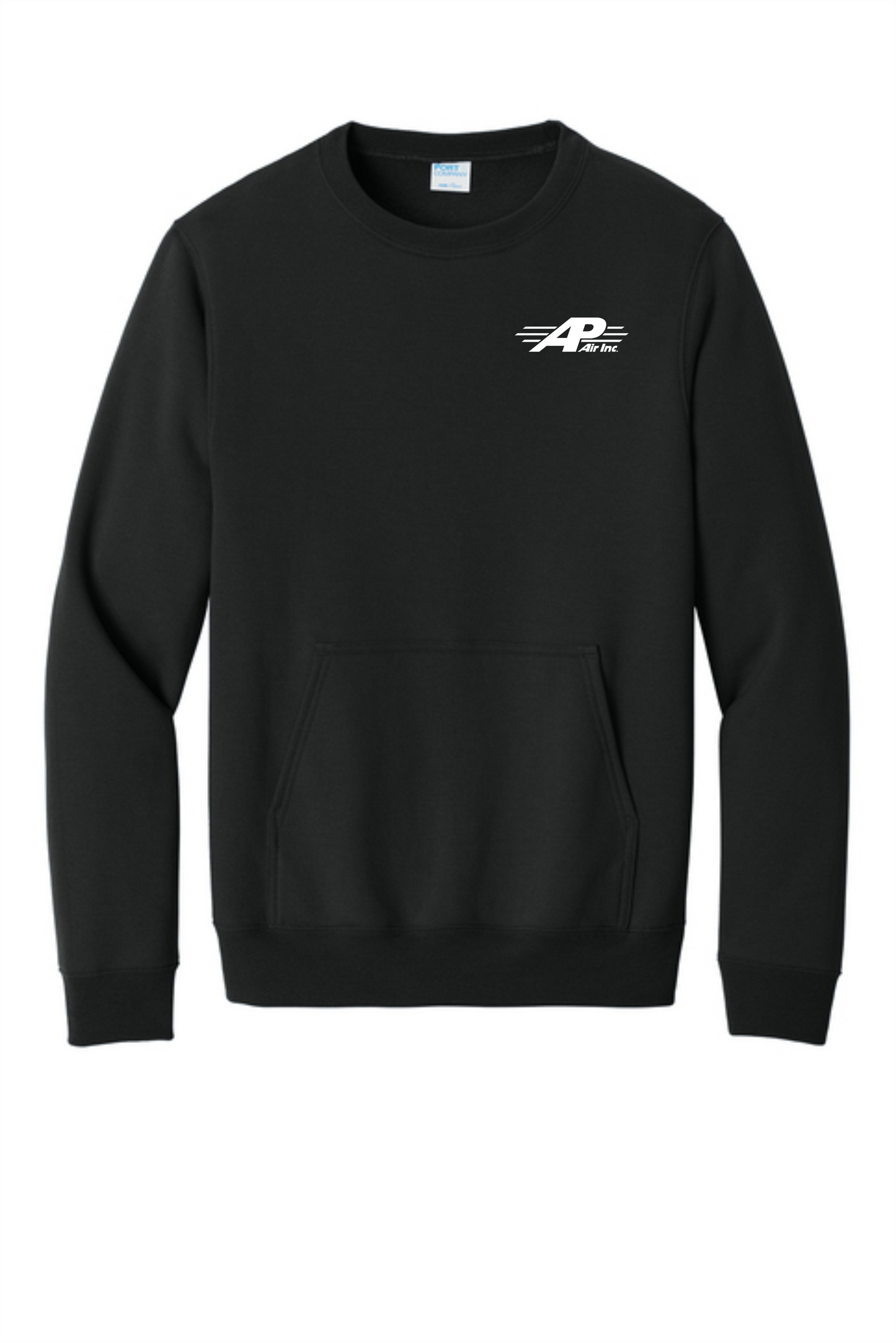 AP AIR Port & Co™ Core Fleece Crewneck Pocket Sweatshirt PC78PKT