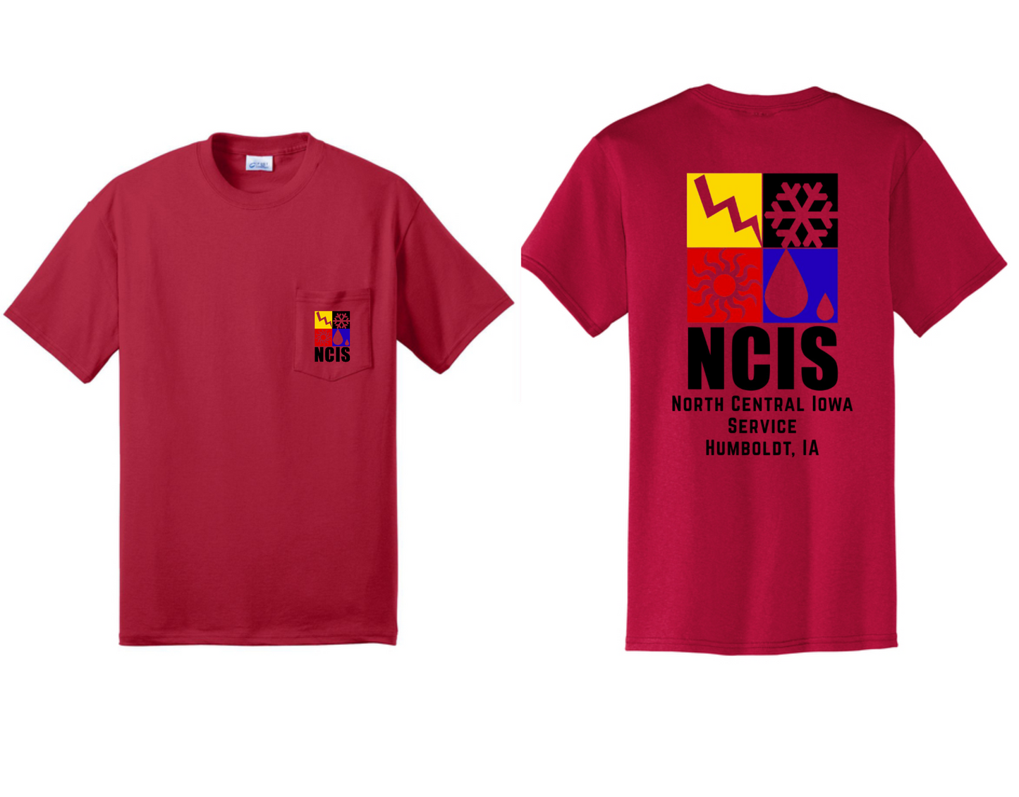 NCIS POCKET SHIRT PC55P  Port & Co™ Core Blend Pocket Tee