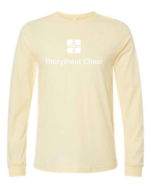 UPC (white logo) BELLA + CANVAS - Heather CVC Long Sleeve Tee - 3501CVC