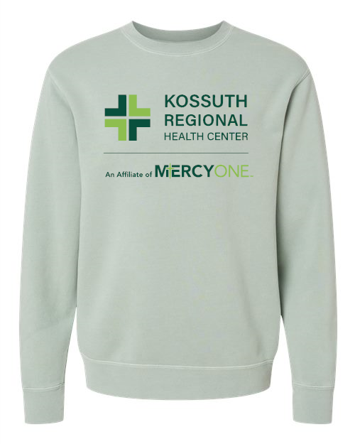 KRHC (green logo) Independent Trading Co. - Midweight Pigment-Dyed Crewneck Sweatshirt - PRM3500