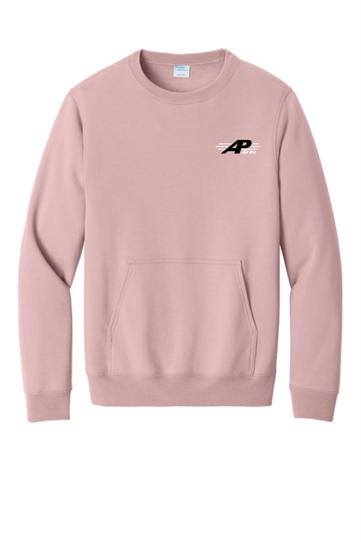 AP AIR Port & Co™ Core Fleece Crewneck Pocket Sweatshirt PC78PKT
