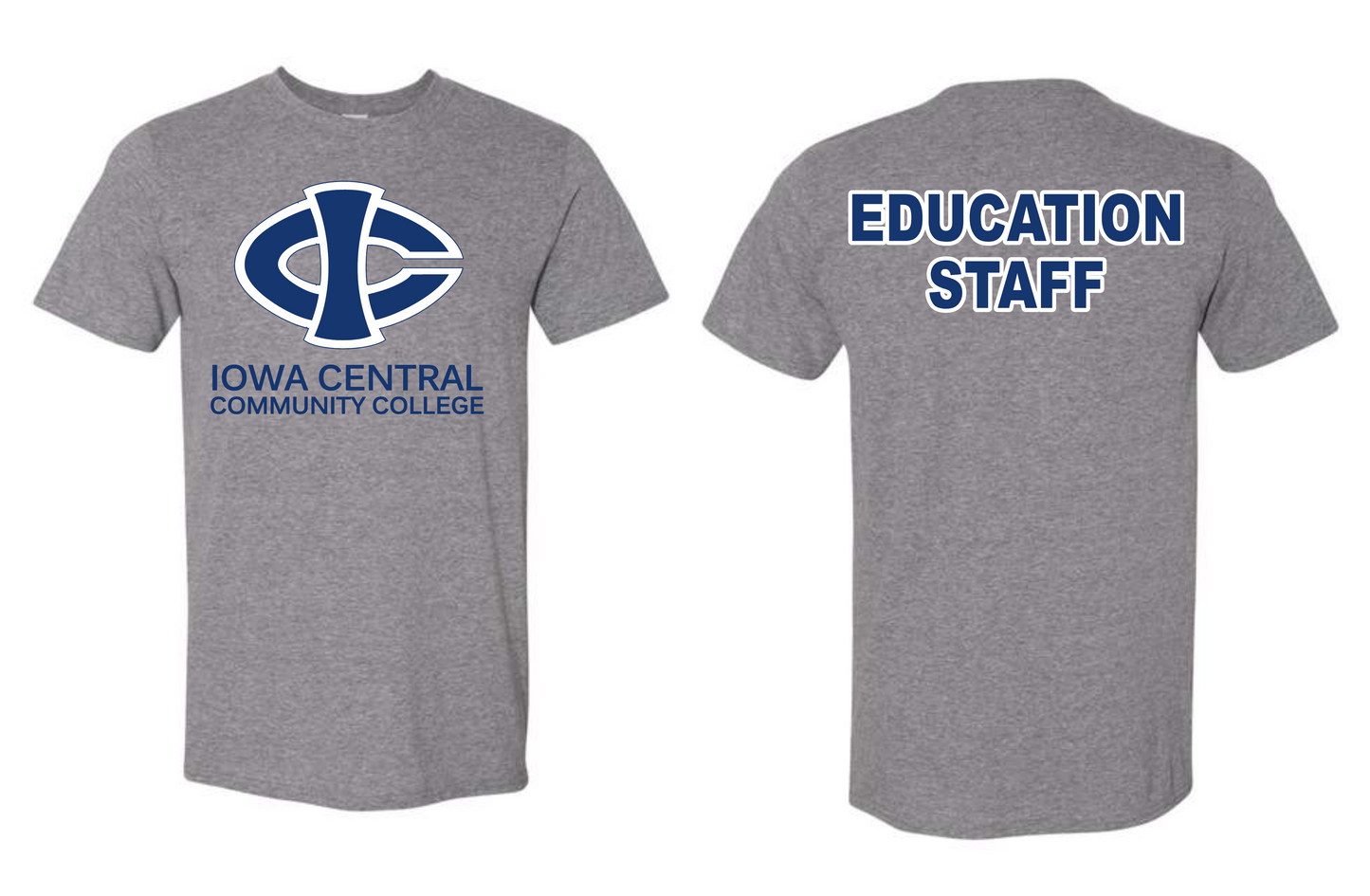 ICCC Gildan Unisex Softstyle® T-Shirt - 64000 (Blue Logo Front & Back)