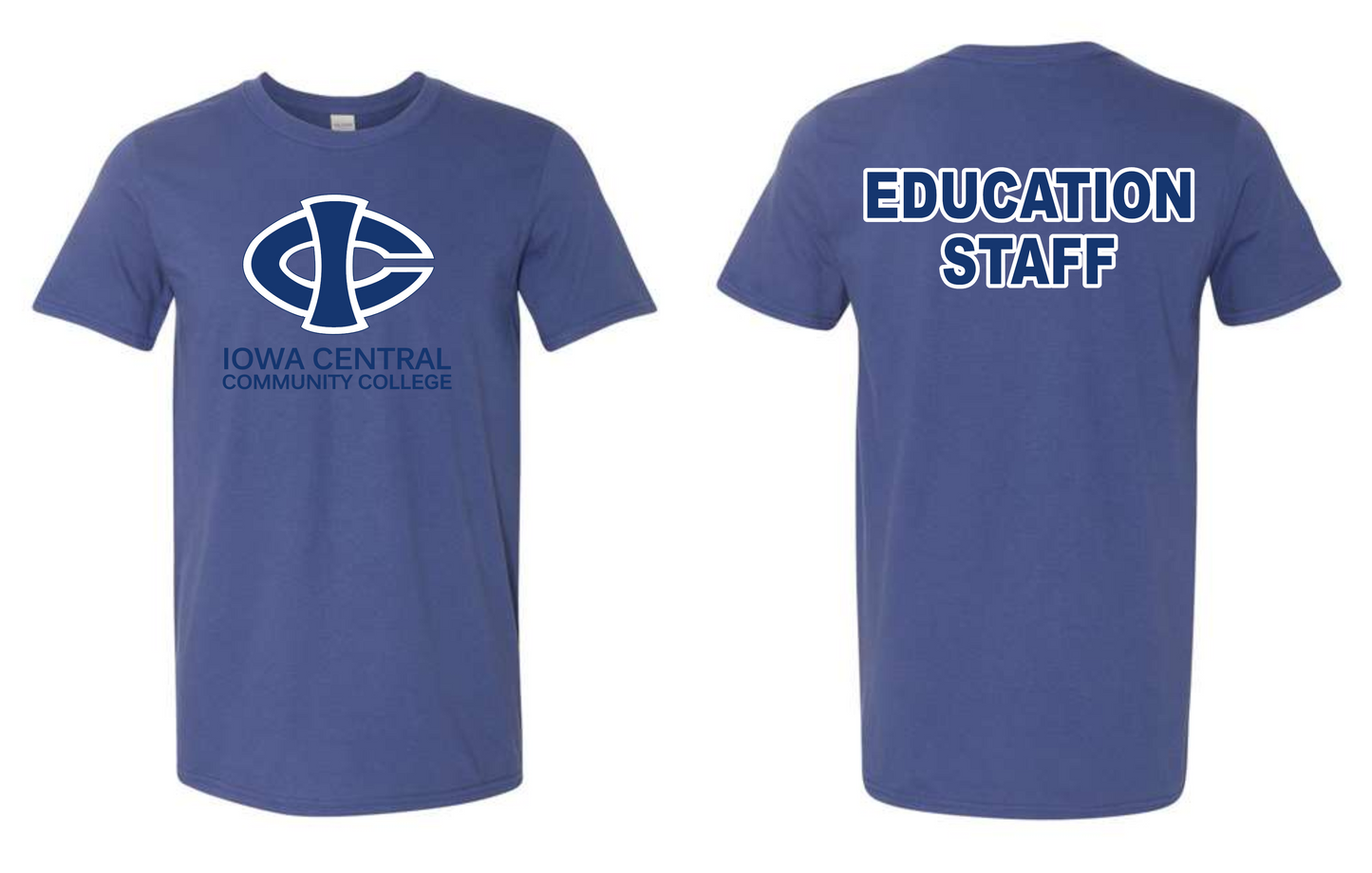 ICCC Gildan Unisex Softstyle® T-Shirt - 64000 (Blue Logo Front & Back)