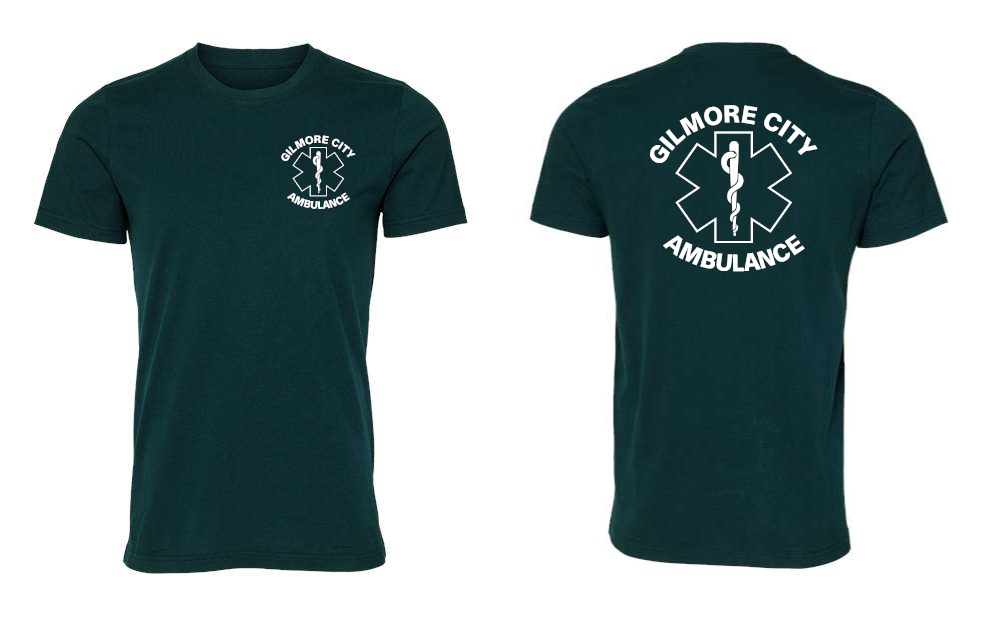 Gilmore City Ambulance BELLA + CANVAS Jersey Tee - 3001(white logo)
