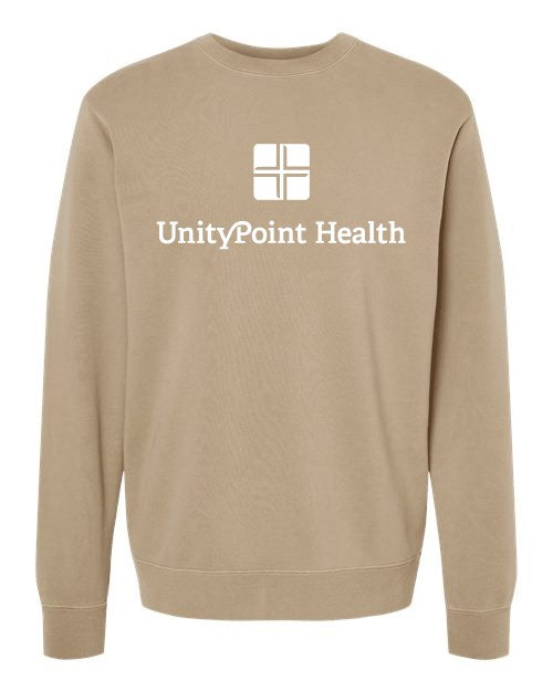 UPH (white logo) Independent Trading Co. - Midweight Pigment-Dyed Crewneck Sweatshirt - PRM3500