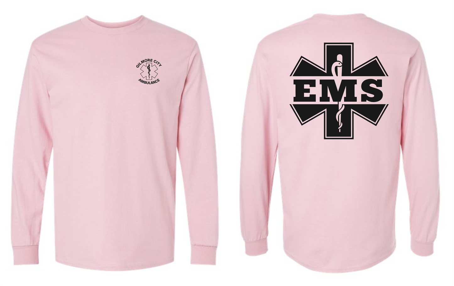 Gilmore City Ambulance Gildan Unisex Ultra Cotton® Long Sleeve T-Shirt - 2400 (black logo)