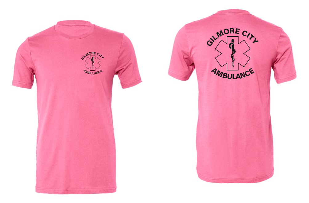 Gilmore City Ambulance BELLA + CANVAS Jersey Tee - 3001 (black logo)
