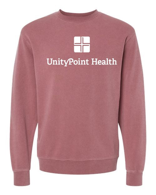 UPH (white logo) Independent Trading Co. - Midweight Pigment-Dyed Crewneck Sweatshirt - PRM3500