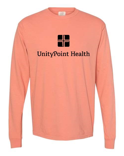 UPH (black logo) Comfort Colors - Garment-Dyed Heavyweight Long Sleeve T-Shirt - 6014