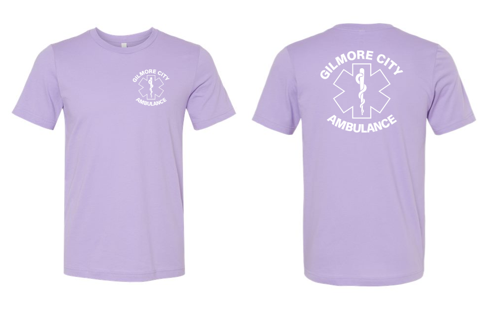 Gilmore City Ambulance BELLA + CANVAS Jersey Tee - 3001(white logo)