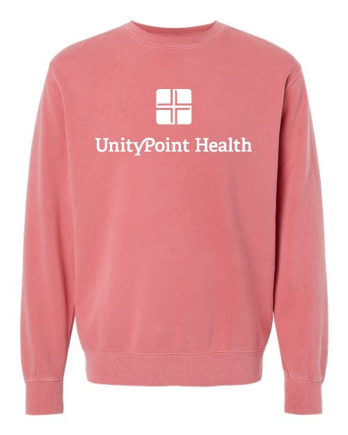 UPH (white logo) Independent Trading Co. - Midweight Pigment-Dyed Crewneck Sweatshirt - PRM3500