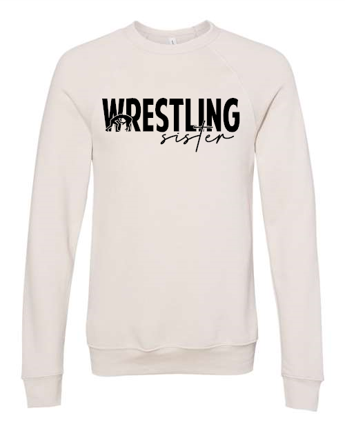 Wrestling family BELLA + CANVAS - Sponge Fleece Raglan Crewneck Sweatshirt - 3901