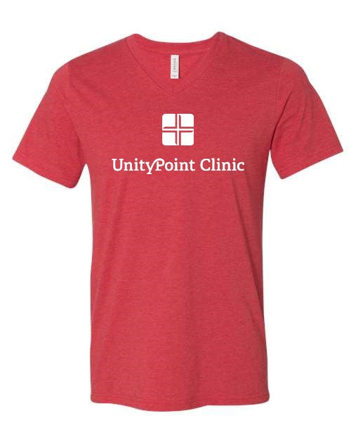 UPC (white logo) BELLA + CANVAS - Heather CVC V-Neck Tee - 3005CVC