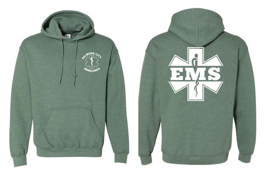 Gilmore City Ambulance  Gildan® Heavy Blend™ Hooded Sweatshirt (white logo)