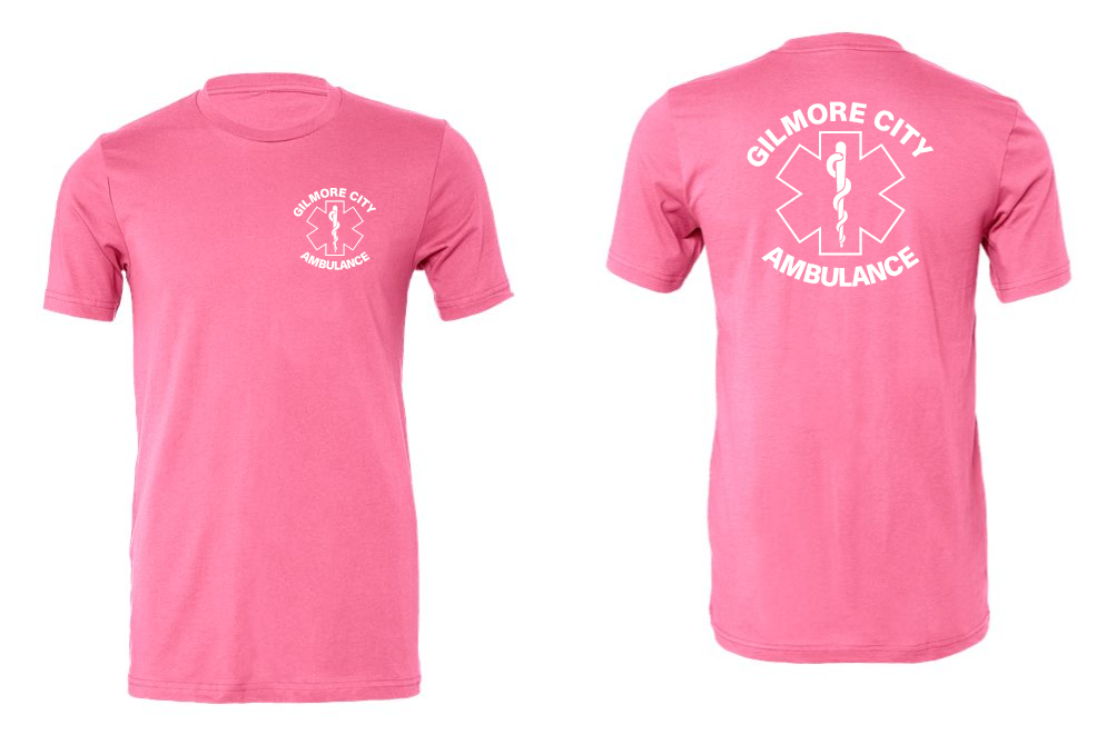Gilmore City Ambulance BELLA + CANVAS Jersey Tee - 3001(white logo)
