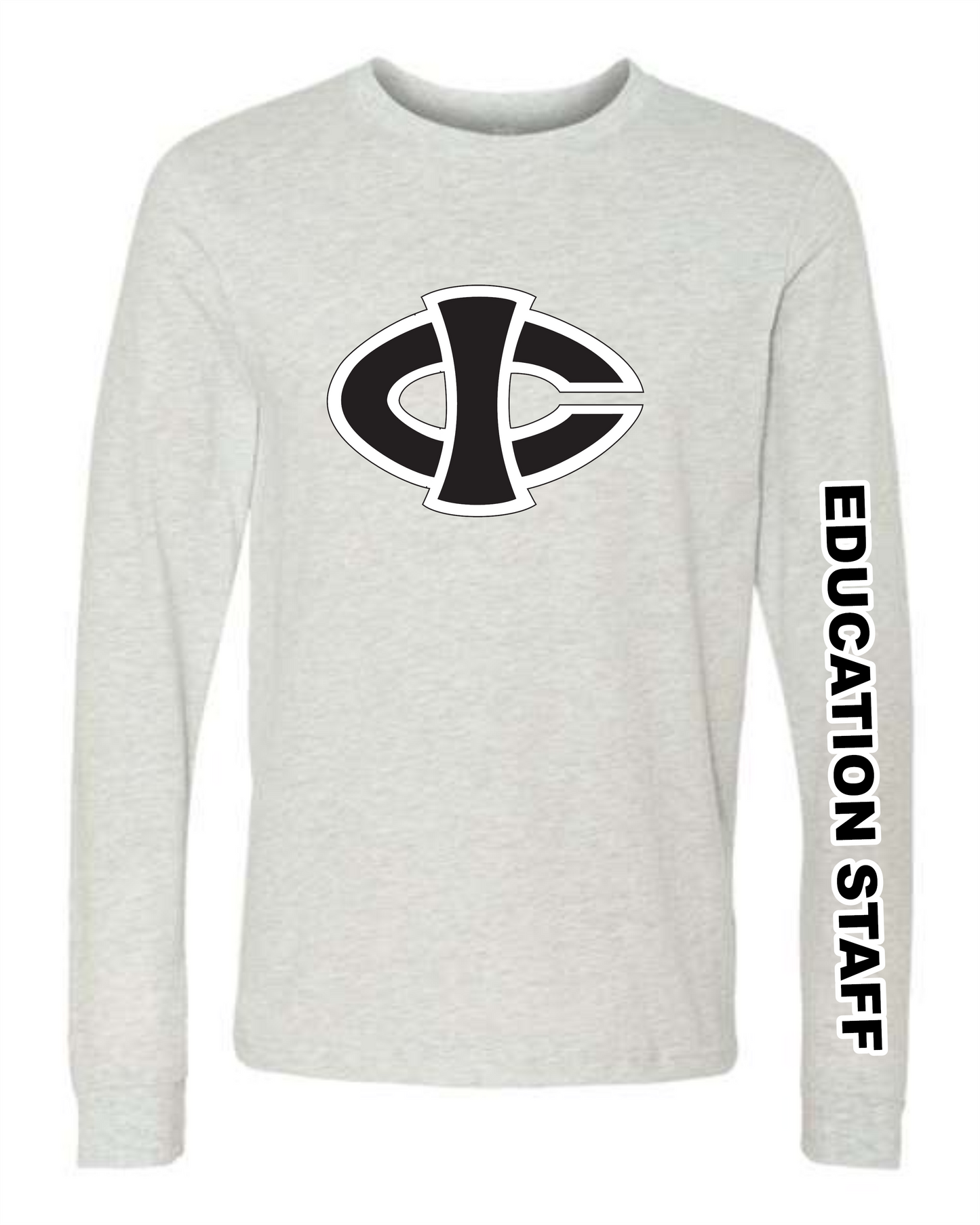 ICCC Unisex  Bella Canvas Jersey Long Sleeve Tee - 3501 (Black logo down sleeve)