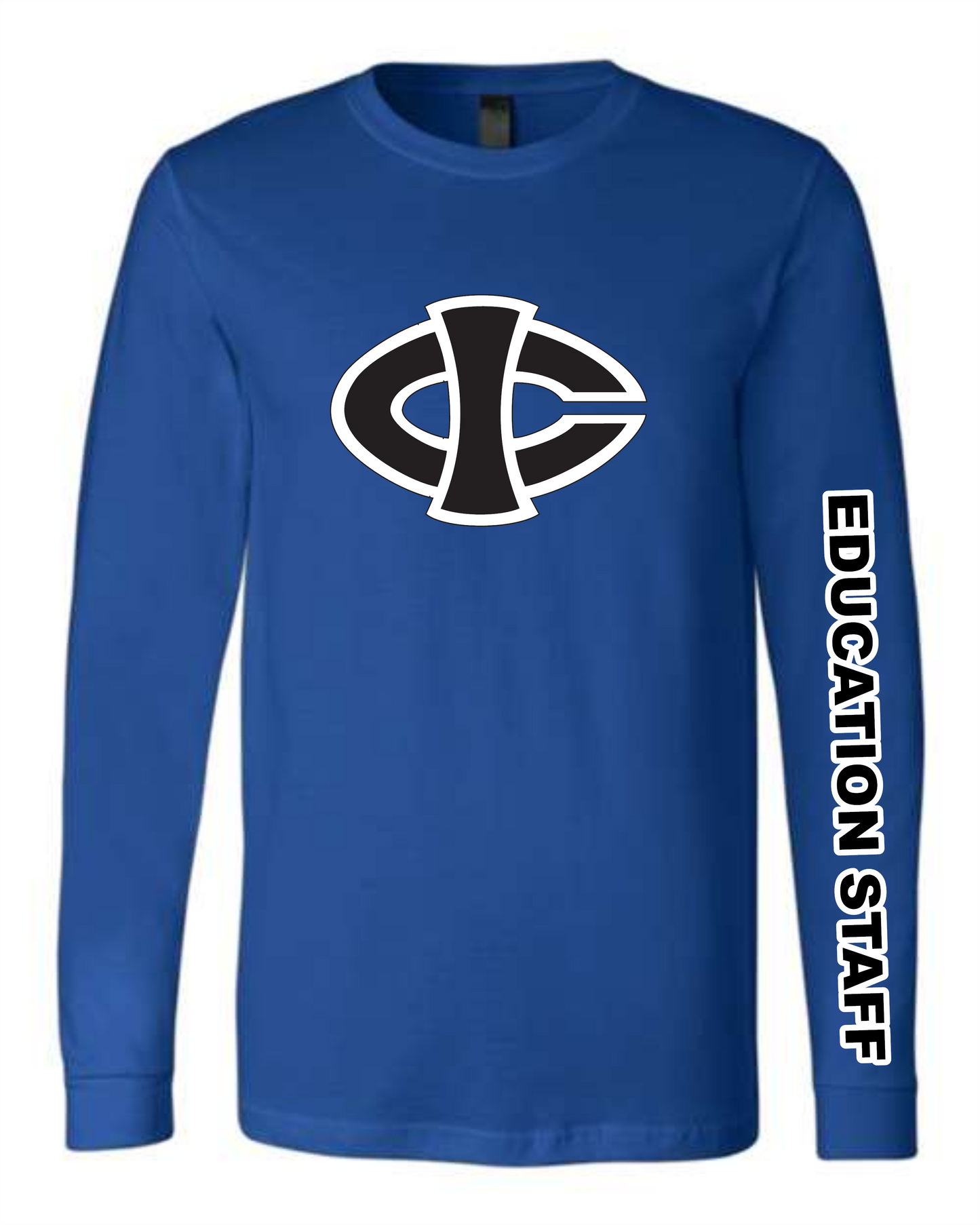 ICCC Unisex  Bella Canvas Jersey Long Sleeve Tee - 3501 (Black logo down sleeve)